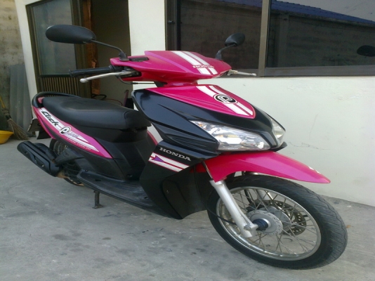 ขายhonda click play 110 สีชมพูดำ รถบ้านเดิมๆ