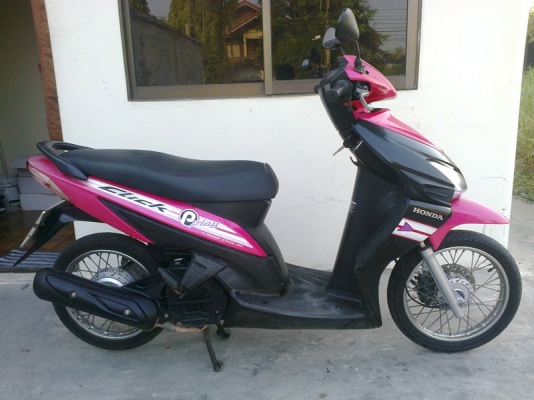 ขายhonda click play 110 สีชมพูดำ รถบ้านเดิมๆ