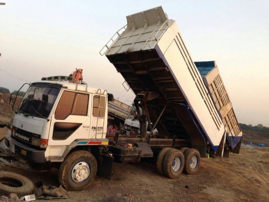 ขายรถ 10 ล้อ 2 เพลา กระบะเหล็กดั้ม MITSUBISHI FN527M-TF รถสวย รีบจองด่วน