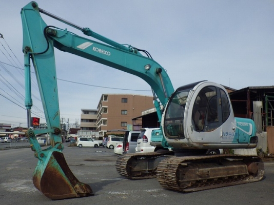 ขายด่วน KOBELCO 120-2  ใบแทรค 60  สภาพดี ยังไม่เคยใช้งานในไทยไฟฟ้าครบ เครื่องปั้มดี สภาพสวยมาก ๆ
