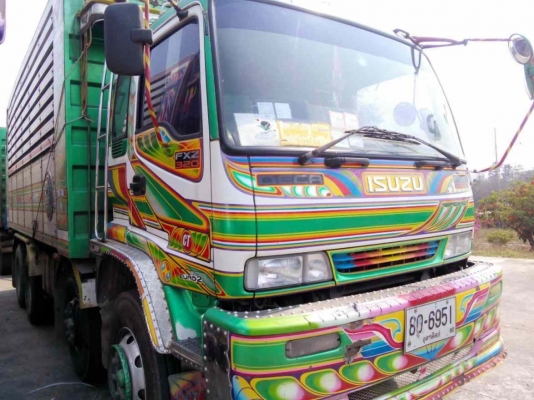 ขายรถ 24 ล้อพ่วงแม่-ลูกดัมพ์ ISUZU DECA 320 แรงม้าปี 2549 แม่ 12 ล้อ หางพ่วง 3 คานแท้คอกเกษตร ราคา 2450000