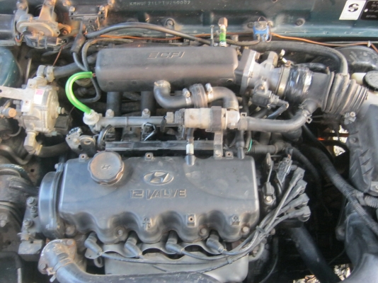 Hyundai Accent 4 ประตู ปี 96 แก๊สแล้ว พร้อมใช้ ถูก ๆ