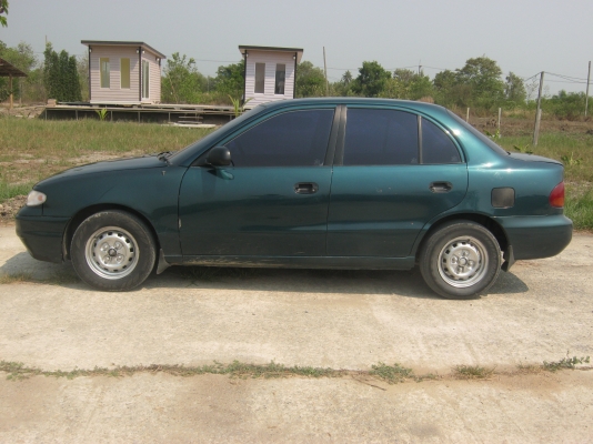 Hyundai Accent 4 ประตู ปี 96 แก๊สแล้ว พร้อมใช้ ถูก ๆ