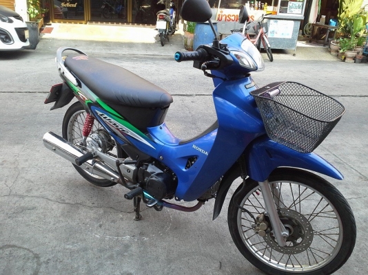 Wave 125 s ปี 47 สีน้ำเงิน รถบ้าน เดิมๆ ชุดสีสด ครื่องแน่น เอกสารครบ
