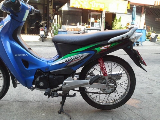 Wave 125 s ปี 47 สีน้ำเงิน รถบ้าน เดิมๆ ชุดสีสด ครื่องแน่น เอกสารครบ
