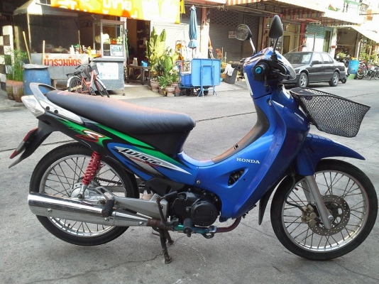 Wave 125 s ปี 47 สีน้ำเงิน รถบ้าน เดิมๆ ชุดสีสด ครื่องแน่น เอกสารครบ