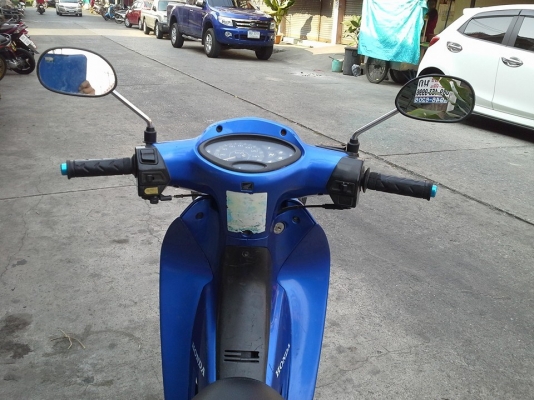 Wave 125 s ปี 47 สีน้ำเงิน รถบ้าน เดิมๆ ชุดสีสด ครื่องแน่น เอกสารครบ