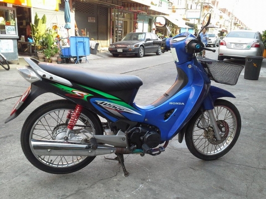 Wave 125 s ปี 47 สีน้ำเงิน รถบ้าน เดิมๆ ชุดสีสด ครื่องแน่น เอกสารครบ