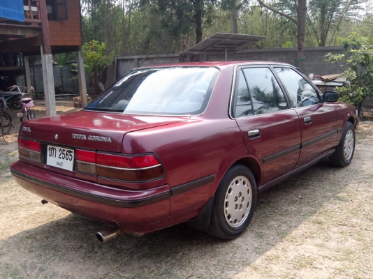 TOYOTA  CORONA 2.0 ปี 91  เครื่อง3s หัวฉีด เกียร์ออโต้ กระจกไฟฟ้า เซ็นทรัลล็อค กระจกข้างปรับไฟฟ้า แก็ส LPG  ถังมัลติวาล์ว