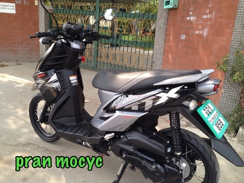 ขายมอเตอร์ไซค์มือสองyamaha ttxสีดำเทา ปี2013