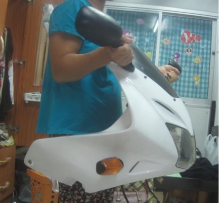 ขายชุดหน้ากากแท้ hornet 600s พร้อมไฟ,ไมล์พร้อมขายึด ครบครับ