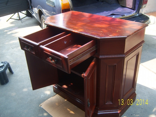 ตู้ไม้วางทีวี หรือเก็บของ สวยๆ  ขนาดสูง 80ซม.x ยาว90 ซม. x กว้าง 50 ซม.