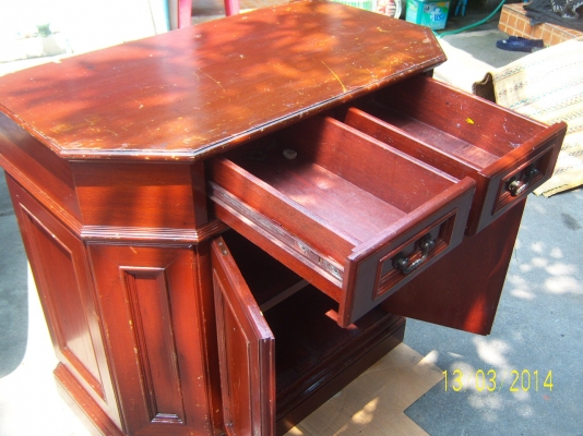 ตู้ไม้วางทีวี หรือเก็บของ สวยๆ  ขนาดสูง 80ซม.x ยาว90 ซม. x กว้าง 50 ซม.