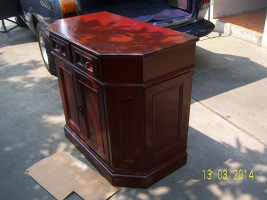 ตู้ไม้วางทีวี หรือเก็บของ สวยๆ  ขนาดสูง 80ซม.x ยาว90 ซม. x กว้าง 50 ซม.