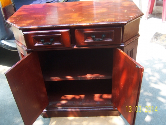 ตู้ไม้วางทีวี หรือเก็บของ สวยๆ  ขนาดสูง 80ซม.x ยาว90 ซม. x กว้าง 50 ซม.