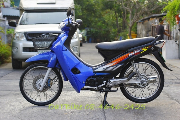 มอไซค์  Wave 100 ปี46 น้ำเงิน-ดำ เดิมๆ