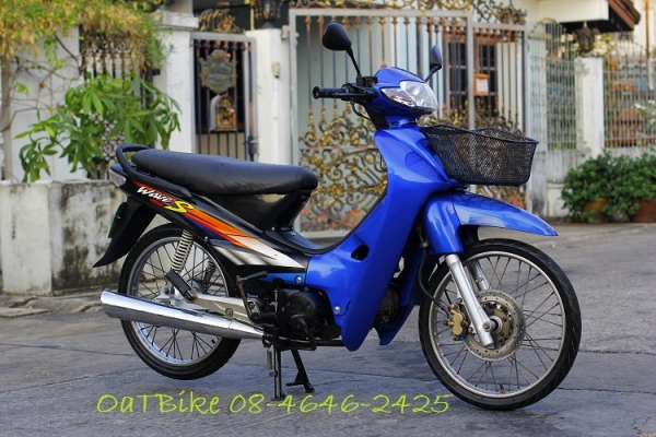 มอไซค์  Wave 100 ปี46 น้ำเงิน-ดำ เดิมๆ