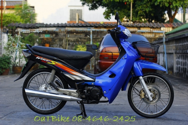 มอไซค์  Wave 100 ปี46 น้ำเงิน-ดำ เดิมๆ