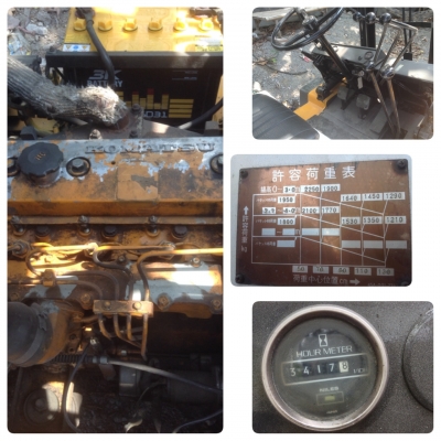 ขายรถยก ยกได้สูง4.5 เมตร งาเทได้ ยางหน้าคู่  KOMATSU FD25-10