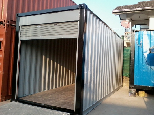 ขายตู้คอนเทนเนอร์ 20 ฟุต HQ เหมาะเก็บของมีประตูม้วน 75,000 บาท