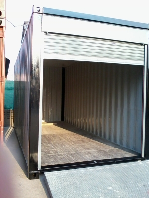 ขายตู้คอนเทนเนอร์ 20 ฟุต HQ เหมาะเก็บของมีประตูม้วน 75,000 บาท