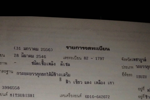 ขายดัมพ์2เพลา 195แรง พ.เพาเวอร์ เบรกทิฟฟี่ แอร์เย็น เอกสารพร้อมโอน