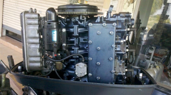 เครื่องเรือ yamaha 85HP เก่าเก็บ เดิมๆ สวยๆ
