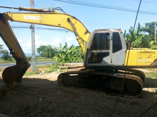รถแบคโฮ KOBELCO SK200 M3 เครื่องเดิม ปั้้มเดิม ใช้งานดีปกติ