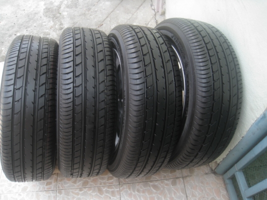 ขายล้อแม็กป้ายแดง new toyota vios 15"&times;5.5" et45 4รู100 + ยาง Yokohama db decibel e70 185/60r15 ยางผลิตสัปดาห์ที่ 35 ปี13   ตุ่มและสีที่หน้ายางยังมีอยู่ครับ สนใจติดต่อเล็กคลองสามครับ 081-3747940