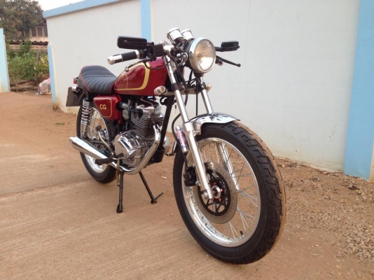 ขายรถHonda CG110 Cafe Racer  มีทะเบียนและเอกสารพร้อมโอน มีคลิปเครื่องยนต์