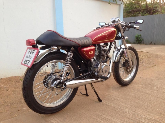 ขายรถHonda CG110 Cafe Racer  มีทะเบียนและเอกสารพร้อมโอน มีคลิปเครื่องยนต์