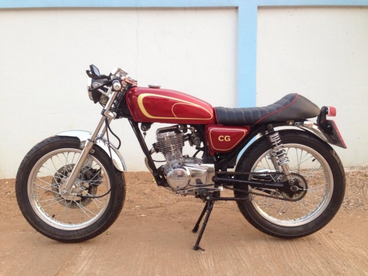 ขายรถHonda CG110 Cafe Racer  มีทะเบียนและเอกสารพร้อมโอน มีคลิปเครื่องยนต์