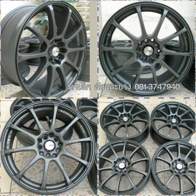 ขายล้อแม็กมือสอง Advan RS สีเทา 17"&times;7" et40 5รู100/114.3 ล้อทำสีมาใหม่ ไม่มีคด ไม่มีดุ้งครับ  สนใจติดต่อเล็กคลองสามครับ 081-3747940