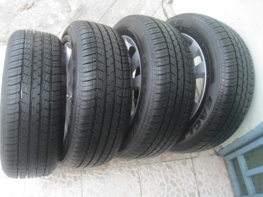 ขายล้อแม็กป้ายแดง Honda civic fb 16"x6.5" et45 5รู114.3 + ยาง Goodyear eagle nct5 205/55r16 ยางผลิตสัปดาห์ที่ 47 ปี13 ตุ่มและสีที่หน้ายางมีอยู่ทุกเส้นครับ  สนใจติดต่อเล็กคลองสามครับ (081-3747940)