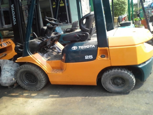 TOYOTA 7FD25 ขนาด2.5ตัน เสาสูง3เมตร เกียร์ออร์โต้ เครื่องดีเซล1DZ2 ราคาต่อรองได้0816161541