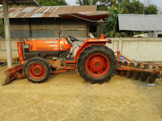 ขายด่วนรถไถนา KUBOTA L4508 45แรง พร้อมใบมีดดันหน้าผานหลัง 6 สภาพรถพร้อมใช้งาน
