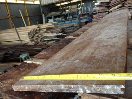 ไม้พื้นมะค่าหน้า 10-12 นิ้ว