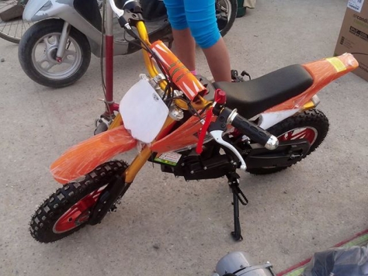 ขายมอไซค์ มินิ วิบาก สตาร์ทมือ 49 CC.  ล้อใหญ่กว่าเดิมโช๊คเเท้