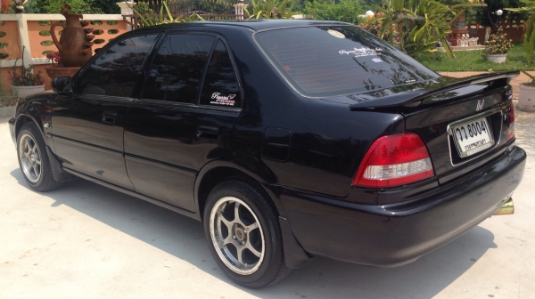 ขายฟรีดาวน์ ออกรถได้เลยไม่ต้องใช้เงิน HONDA CITY EXi 1.5 AT ปี 2003 รถสวยพร้อมใช้งาน เครื่องแห้งแรงดีติดตั้งแก๊ส LPG ลงเล่มครบพร้อม ภายในสวยครบ CD MP3 แอร์  พ.เพาเวอร์ ก.ไฟฟ้า ช่วงล่างแน่น ล้อแม็กลายสวย เอกสารทะเบียนครบพร้อมโอน ราคาต่อรองได้ครับ