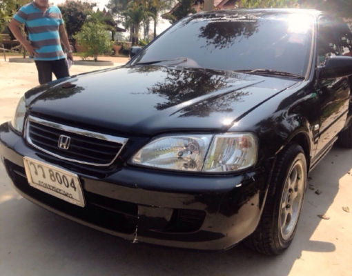ขายฟรีดาวน์ ออกรถได้เลยไม่ต้องใช้เงิน HONDA CITY EXi 1.5 AT ปี 2003 รถสวยพร้อมใช้งาน เครื่องแห้งแรงดีติดตั้งแก๊ส LPG ลงเล่มครบพร้อม ภายในสวยครบ CD MP3 แอร์  พ.เพาเวอร์ ก.ไฟฟ้า ช่วงล่างแน่น ล้อแม็กลายสวย เอกสารทะเบียนครบพร้อมโอน ราคาต่อรองได้ครับ