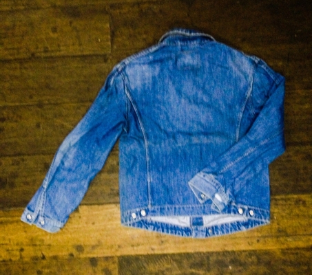 ขาย เสื้อยีนส์ Mens LEVI's Designer Engineered Jeans Indigo Denim Jacket Size M