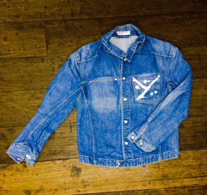 ขาย เสื้อยีนส์ Mens LEVI's Designer Engineered Jeans Indigo Denim Jacket Size M