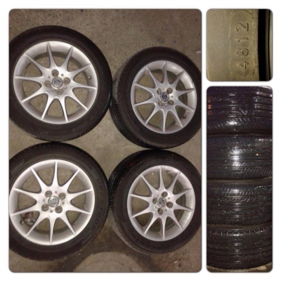 ขายล้อแม็ก Toyota Altis ขอบ 16 4รู100 +ยางปี12 ราคา 7,900฿ ถูก