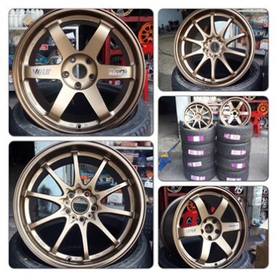 ขายล้อใหม่TE37 CE28 ขอบ18 หน้า9.5 หลัง10.5 งานเทพกล่องขาว เหมือนสุดๆ