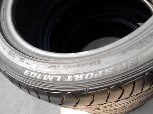 215/50R17 DUNLOP SP SPORT LM 703  มีชุด 4 เส้น  TEL.081-427-3941