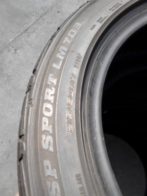 215/50R17 DUNLOP SP SPORT LM 703  มีชุด 4 เส้น  TEL.081-427-3941