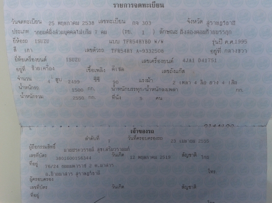 ขายคับ ISUZU CAB 4 TFR ปี95 เครื่อง 2500cc ประหยัดน้ำมัน เครื่องดี ซัซซีสวย แอร์เย็น สีสวย ขายคับ ISUZU CAB 4 TFR ปี95 เครื่อง 2500cc ประหยัดน้ำมัน เครื่องดี ซัซซีสวย แอร์เย็น สีสวย