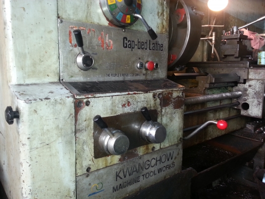 เครื่องกลึง 6 ฟุต รู 3 นิ้ว