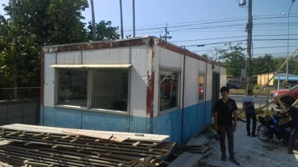 ขายตู้ออฟฟิต มีแอร์ ห้องทำงาน รับแขก ห้องน้ำพร้อม สวยดียาว8.40 ม.