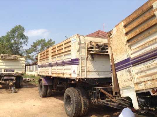 HINO mega260ดั้มแม่ลูกรถบ้านพร้อมใช้ออกห้างมือเดียวเดิมๆ